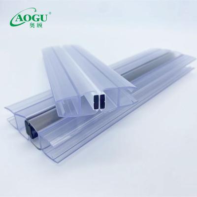 China Modern Custom Colors Durable PVC Shower Door Seal Strip Bathroom Seal Strip Transparent Sealing Strip for sale