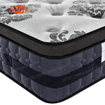 China Luxury Natural Hotel Latex Memory Foam Queen King Size Bonnel Euro Foldable Top Roll Up Pocket Spring Mattress In A Box for sale