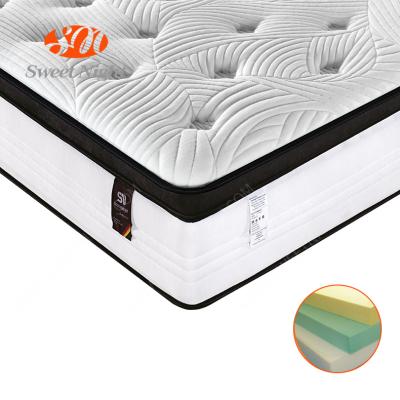 China Collapsible Folding Natural Latex Bed Compressed Pillow Top Memory Foam In A Box Hotel Spring Mattress for sale