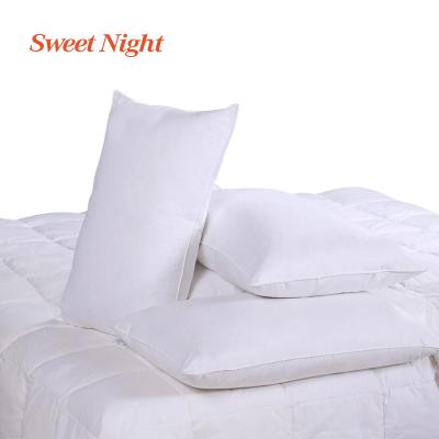 China Anti-static White Latex Sponge Plush Hotel Gel Memory Bedspread Five Star Feather Velvet Pillows for sale