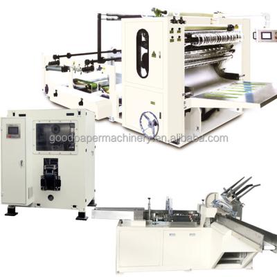 China Factory Facial Tissue Box Semi Automatic Tissue Box Converter Cardboard Tissue Production Line for sale