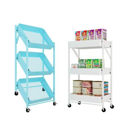 China Viable Storage Rack Kids Toy Shelf With Wheels Plastic Storage Rack Kitchen Organizer for sale