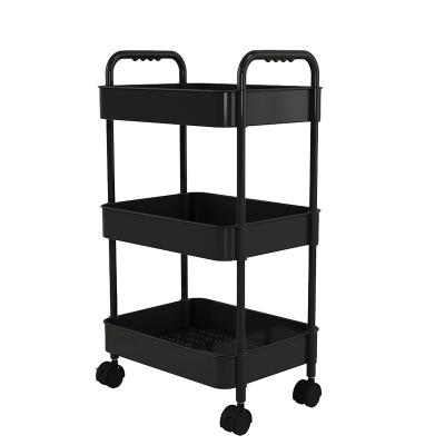 China Sustainable Construction Rational Chrome Compound Shelf Storage With Plastic Wheels for sale