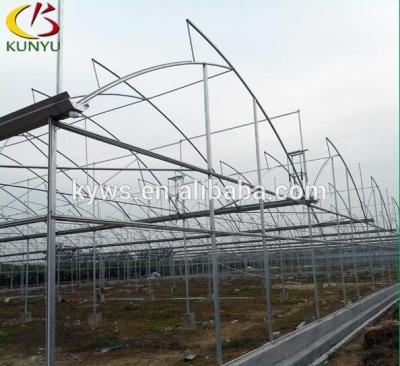 China Sawtooth Type Greenhouse Inflatable Structure Roof Ventilation PE Top Frame for sale