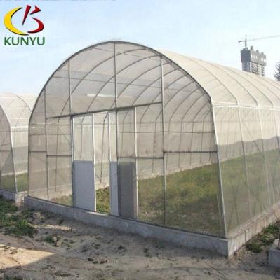 China PE Low Cost Tropical Tunnel Greenhouse Covering Indoor Greenhouses for sale