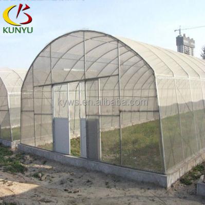 China PE Arch Roof Type Greenhouse Polytunnel Greenhouse Growing Potatoes for sale