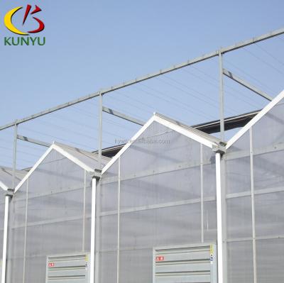 China PC sheet P96VD440 Venlo roof type small plastic greenhouse hydroponic automated greenhouse for aeroponic for sale