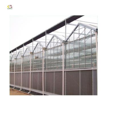 China Venlo Collapsible Greenhouse Small Glass Roof Glass Greenhouse for sale