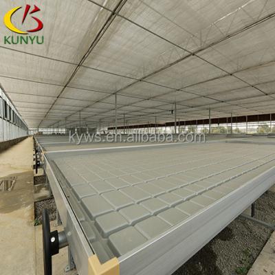 China Anti Rust Easy Assembly Sowing Bed For Greenhouse , Moving Seed Bed , Hydroponic ABS Rolling Bench for sale