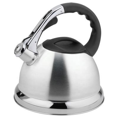 China Hot Sale Metal Food Grade Metal Tea Kettle Stocked PotFor Stove Top Stove Whistler for sale