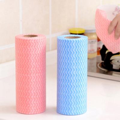 China 2023 30%Viscose 70%Polyester Kitchen Mop Sustainable Disposable Nonwoven Cleaning Dry Towel And Floor Wet Practical Cleaning Pads for sale