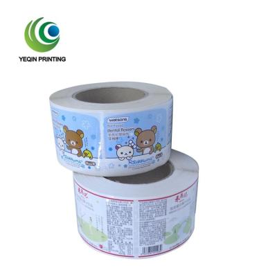 China Waterproof Waterproof Vinyl Sticker Paper Rolls , Jumbo Label Paper Roll / Label Roll for sale