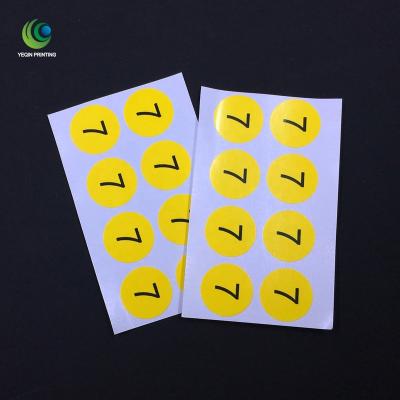 China Small Shoes Size UNDETERMINED Number Stickers With Adhesive Bottom for sale