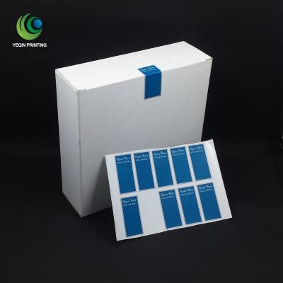 China Waterproof Custom Design Seal Label Sticker For Boxes, Here Open Label for sale