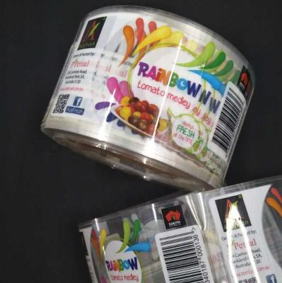 China Waterproof Alibaba bestsellers removable and transparent PP/PET/BOPP sticker printing with costom logo for sale