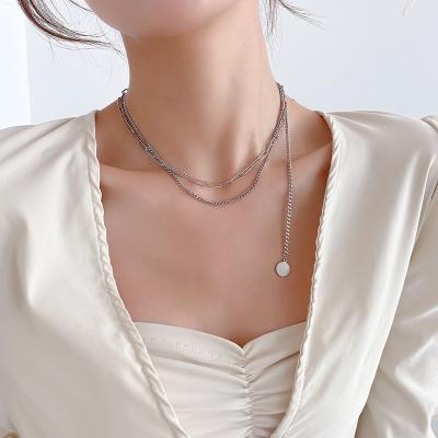 China High Quality Hiphop Stainless Steel Jewelry Sets Fashion Stainless Steel Necklace Women (EJN2312) for sale