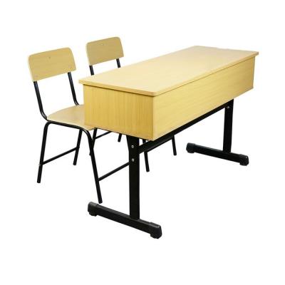 China Modern plain school double chair and office wholesale school furniture for sale