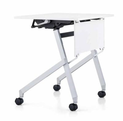 China Rolling Foldable Portable Desk Table Classroom Foldable Training Table for sale