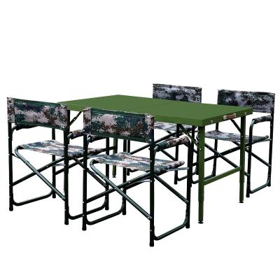 China Modern Portable Outdoor Folding Metal Double Fold Metal Iron Table for sale