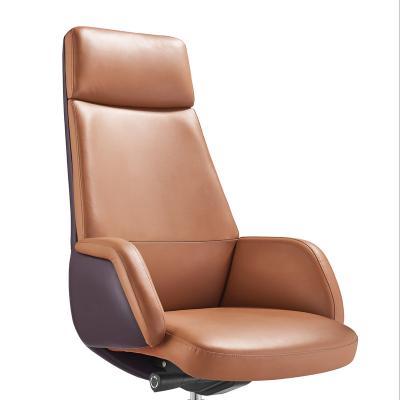 China Boss Office Chair Massage Synthetic Leather Swivel Chair (Height) Adjustable Executive Chair for sale