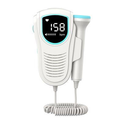 China Acrylic Home Pregnant Doppler Baby Heart Rate Monitor Pocket Doppler Fetal Doppler Ultrasound Baby Heartbeat Rate Detector for sale