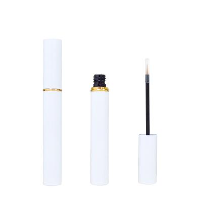 China Hot Sale Custom White Empty Eyeliner Eyeliner 5ml Metal Eyelash Serum Bottle Cosmetic Empty Aluminum Tube Container With Private Label for sale