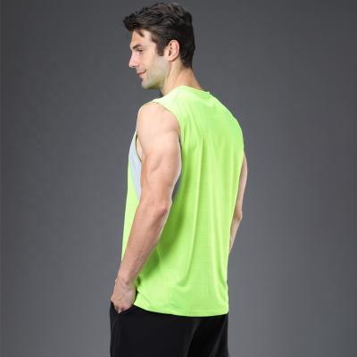 China Hot Selling Sexy Breathable Jogging Muscle Tank Tops Gym Loose Solid Sleeveless Men's Breathable Quick Dry Sports Invest for sale