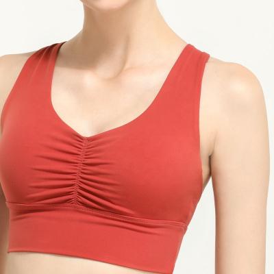 China Breathable Women's Sports High Impact Comfortable Cropped Bra for sale