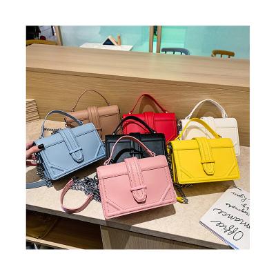 China 2021 Fashion Ladies Designer Purses Handbags Shoulder Bags Luxury Girls Square Handbag for sale