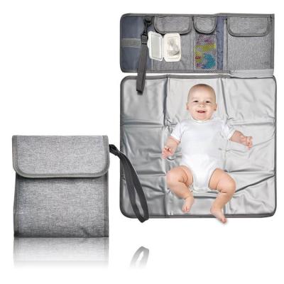 China With Wholesale Washable Luxury Infant Portable Travel Clutch Bag USB Factory Baby Station Pad Changing Mat for sale