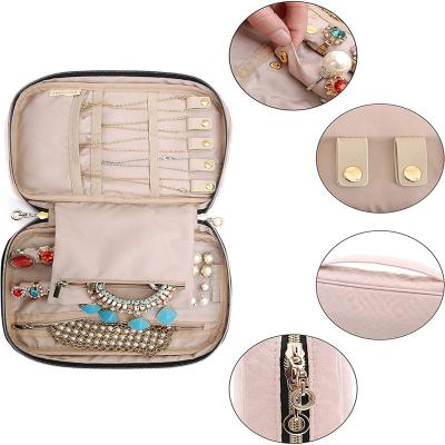 China Custom Portable Organizer Jewelry Travel Bag Jewelry Storage Logo Travel Jewelry Organizer Case Jewelry Storage Small for sale