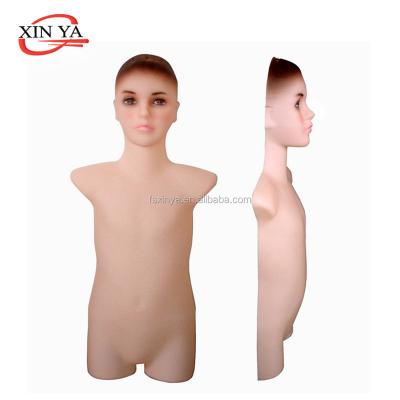 China Hollow-back Girls Body Shape Plastic Hanging Mannequin With Head / With Metal Hook (#A288) for sale