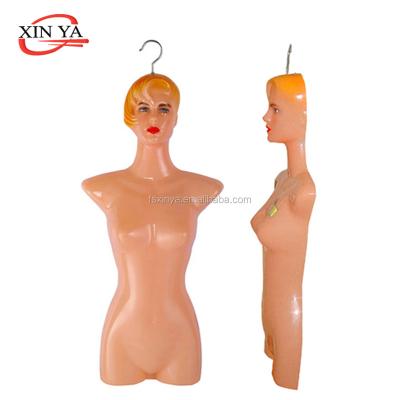 China Hollow-back Body Form Female Plastic Mannequin / Hanger With Head (#880) for sale