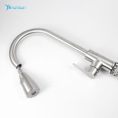 China Hot sale sus304 thermostatic faucets kitchen faucet kitchen faucet with magnetic pull out kitchen sink with faucet for sale