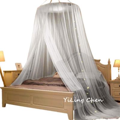 China Premium Insecticide Treated Queen Size Pleated Conical Mosquito Nets With One Door / Large Size Circular Round Mosquito Bed Nets for sale