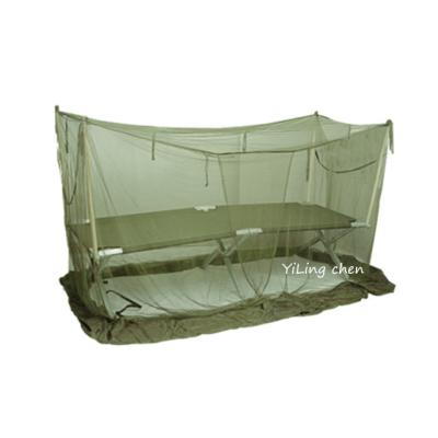 China HIGH QUALITY FOLDED DULL RECTANGULAR MOSQUITO NET OF OLIVE GREEN QUADRATE WITH AN OPEN DOOR for sale