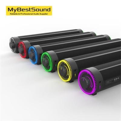 China Mini System Newest! Lignts Gaming Soundbar BT 5.0 Led Computer Speakers PC Sound Bar Speaker for sale