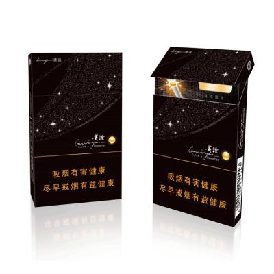 China Folding Box 237gsm Laser Aluminized Small Long Cigarette Paper Boxes With Custom Logo Design Te koop