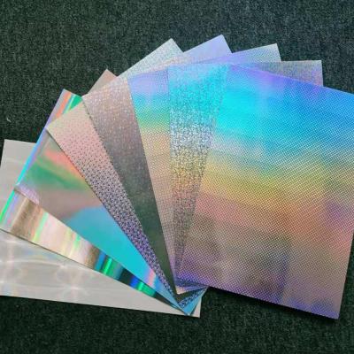 China Moisture Proof Laser Aluminum Film Foil Laminated Paper For Packaging Box Printing for sale