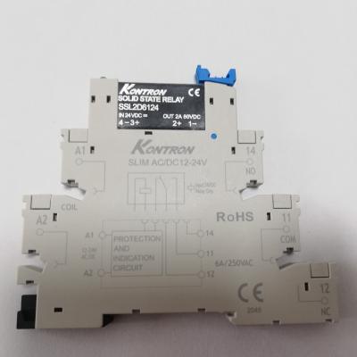 China IP40 PLC KONTRON 6.2mm Width CE Rohs Din-Rail Solid State Relay à venda