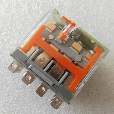 China 12A 14 Pin 4 Epoxy Contact With Push Button And LED Indicator General Purpose Changeover Relay for sale