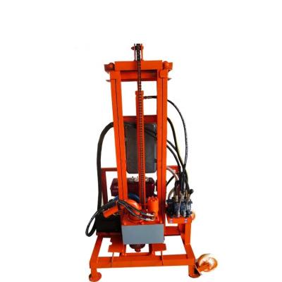 China High Drilling Efficiency 100m Deep Water Well Portable Diesel Hydraulic Rotary Drilling Rig / Small Water Well Drill Machine for sale