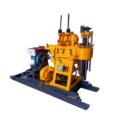 China High Efficiency Four Wheel Drill Rig Trailer Drill Water Well Rig Machine 100-200M Geological Exploration Drilling for sale