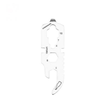 Κίνα 420 Stainless Steel 60MM Multi-Purpose EDC Tool Card Precision Sandblasting Silver Metal Bottle Opener προς πώληση