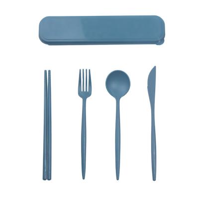 China Lightweight Eco Tableware Accessories Food Grade Wheat Straw Fibre 4-PC Flatware Set For High Temperature Environments en venta