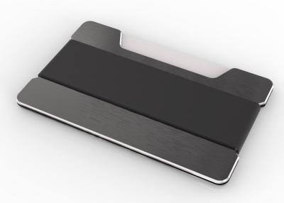 China Custom Multi-Function RFID Anti-Theft Brush Creative Aluminum Credit Card Holder for sale