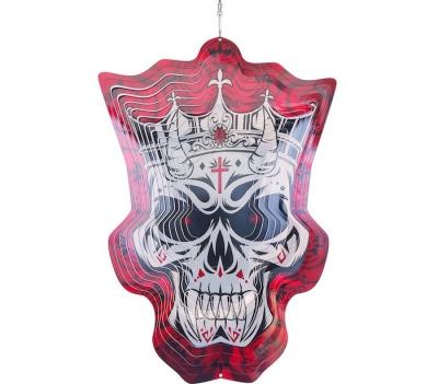 China Halloween het Metaal Hangende Ornamenten van de Graafrose metal wind spinner 3D Rotatie Te koop