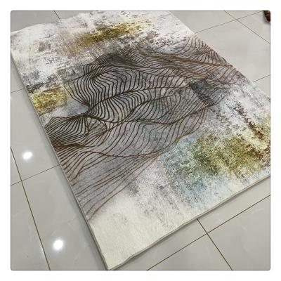 China 2021 New Design Small Farmhouse Microfiber Non-slip Rugs for sale