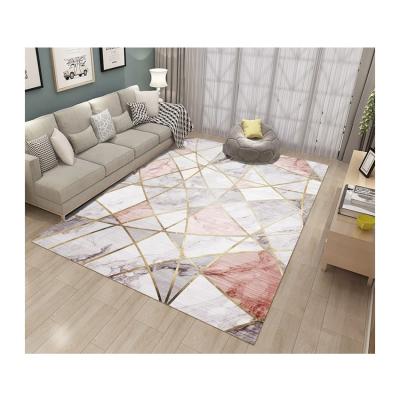 China Washable Hot Selling Modern Geometric Nordic Rugs Blankets For Living Room for sale