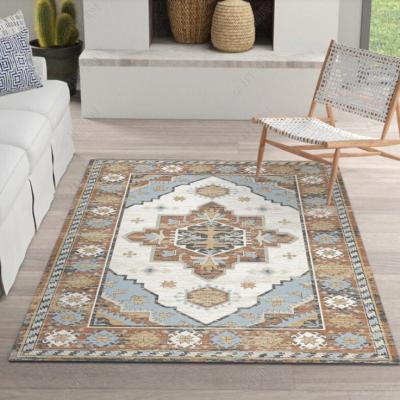 China 100% Polyester Washable Wholesale Antique Pile Area Rugs Large Floor Rugs for sale